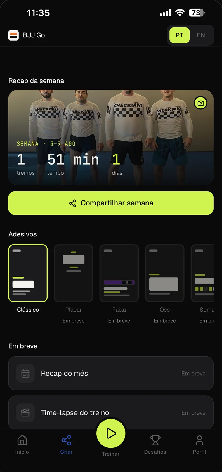 Recap da semana
